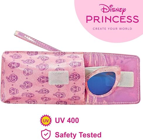 Arkaid Barbie Girls Sunglasses 2 قطعة | يتضمن علبة نظارات Crossbody | UV 400 | حجم واحد يناسب معظم الأطفال in Kuwait