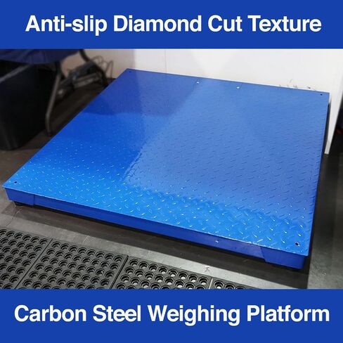 PEC FS Series Professional Grade Steel Floor Scale - Heavy-Duty Pallet Scale and Shipping Scale for Industrial Use - Weighing Scale for Packages Up to 10000x1lb - 48 x 60 in Saudi Arabia