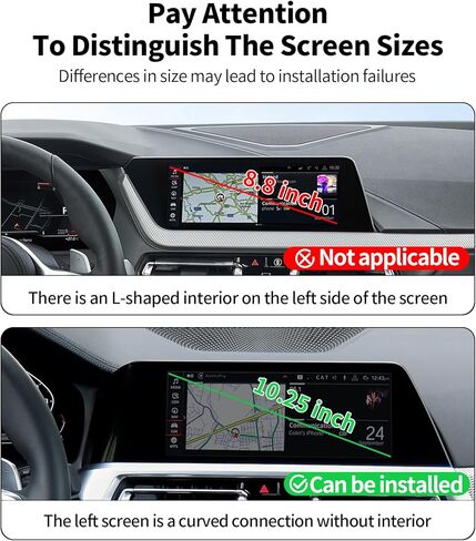 حامل هاتف السيارة للفترة 2014-2021 BMW 2 Series / 2012-2021 BMW 3 Series / 2014-2021 BMW 4 Series Series Clip 8.8 بوصة شاشة ثابت in Kuwait
