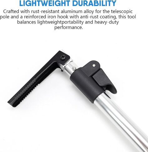Huaaliuche Telescopic 5ft Pickup Truck Cargo Retriever Hook ، أداة استرداد متعددة القابلة للتمديد ، و Gring Cargo Long Reach لإكسسوارات سرير الشاحنة in Kuwait