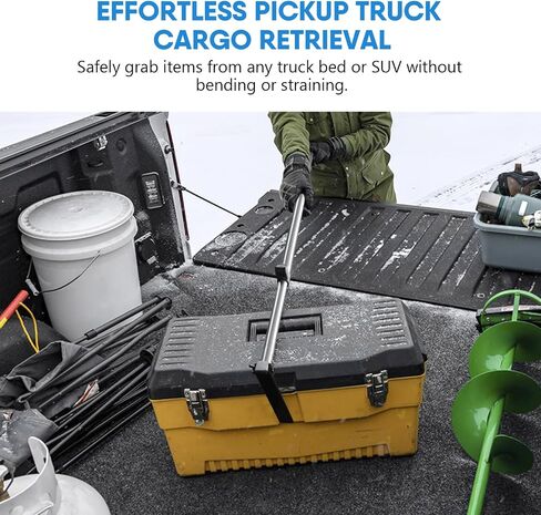 Huaaliuche Telescopic 5ft Pickup Truck Cargo Retriever Hook ، أداة استرداد متعددة القابلة للتمديد ، و Gring Cargo Long Reach لإكسسوارات سرير الشاحنة in Kuwait