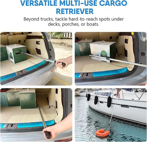 Huaaliuche Telescopic 5ft Pickup Truck Cargo Retriever Hook ، أداة استرداد متعددة القابلة للتمديد ، و Gring Cargo Long Reach لإكسسوارات سرير الشاحنة in Kuwait