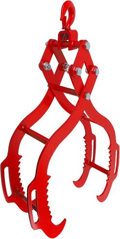 Log Tongs 32 inch 4 Serrated Claw, Eagle Claw Design Log Grapple, Heavy Duty Logging Tongs 2700 Pounds Lifting Capacity for Trucks, ATVs, Tractors, Forklifts in Kuwait