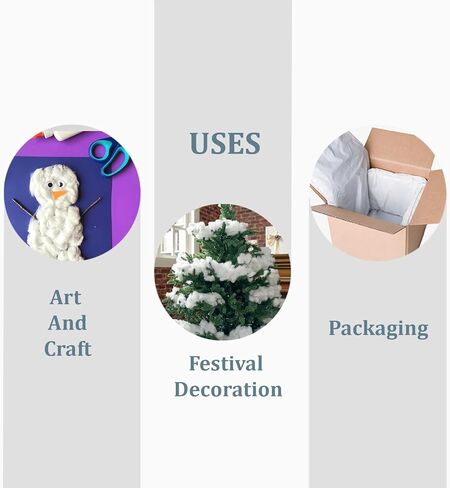 لفة القطن النقي لفة القطن المحفوظ لفة لفة ناعمة ومكياج القطن الامتصاص في سهلة للدموع واستخدام لفة لفة القطن الأبيض للمشاريع الفنية ، الحرف (200 جرام) in Kuwait