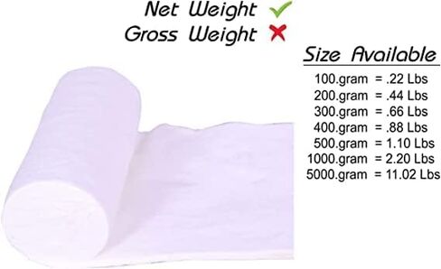 Pure Cotton Roll Cotton Undercast Padding Roll Soft and Absorbent Cotton Makeup Remover in an Easy to Tear & Use Roll White Cotton Roll for Art Projects, Craft (200 Gram) in Saudi Arabia