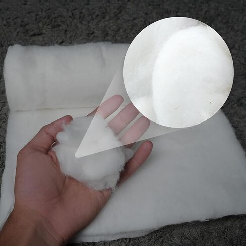 لفة القطن النقي لفة القطن المحفوظ لفة لفة ناعمة ومكياج القطن الامتصاص في سهلة للدموع واستخدام لفة لفة القطن الأبيض للمشاريع الفنية ، الحرف (200 جرام) in Kuwait