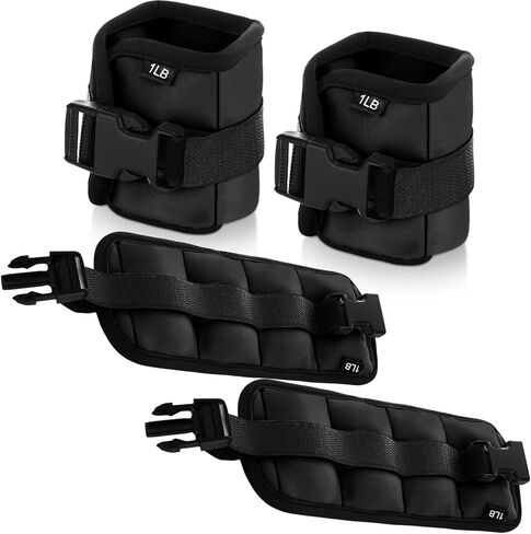 2 Pairs Ankle Wrist Weights for Land or Aquatic Exercise Aqua Cuffs Aqua Aerobics Fitness Bands for Ankle and Wrist Adjustable Weights for Swimming Pool Workout Equipment in Saudi Arabia