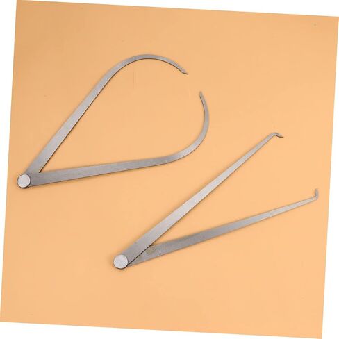 aboofan 2pcs قياس الفرجار الداخلي الخارجي لقياس دقيق لأخاديد الأسطوانات البناء أداة قياس بسيطة للرجال النساء in Saudi Arabia