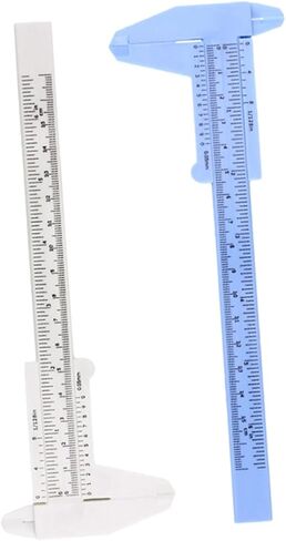 أداة قياس Cabilock 2PCS CALIPER المحمولة للقياسات الدقيقة تصميم سهلة الاستخدام لمختلف التطبيقات المدرسية والمدرسة المنزلية in Saudi Arabia