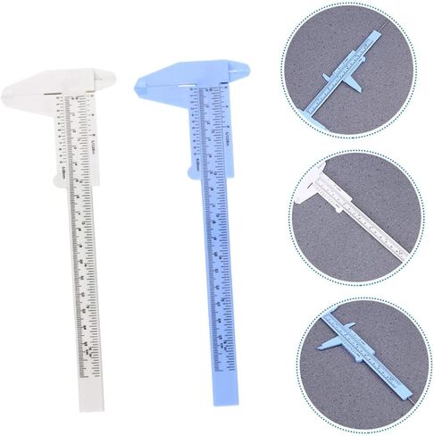 أداة قياس Cabilock 2PCS CALIPER المحمولة للقياسات الدقيقة تصميم سهلة الاستخدام لمختلف التطبيقات المدرسية والمدرسة المنزلية in Saudi Arabia