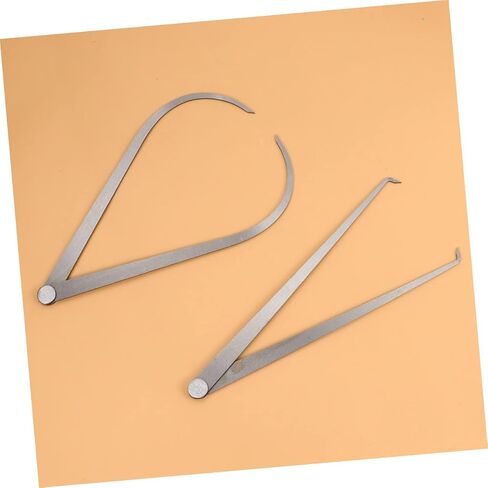 LifeKome 2pcs قياس أداة قياس المسافة الإبداعية للقرائد الخارجية للقياسات الخارجية الداخلية للتصميم المقاوم للفضة in Saudi Arabia