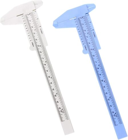 Aboofan 2pcs Caliper Portable Seasuring Gauge أداة قياس يدوية دقيقة لتطبيقات مختلفة سهلة الاستخدام وتحمل قياسات عالية الدقة in Saudi Arabia