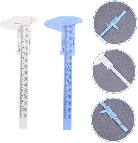 Aboofan 2pcs Caliper Portable Seasuring Gauge أداة قياس يدوية دقيقة لتطبيقات مختلفة سهلة الاستخدام وتحمل قياسات عالية الدقة in Saudi Arabia