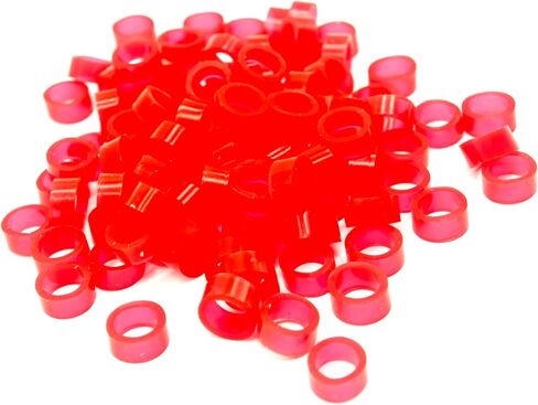 200pcs Dental Color Code Rings, 6mm Silicone Non-Toxic Orthodontic Rings Accessory, Autoclavable Instrument Identification System for Dental Clinics (Blue, L) in Kuwait