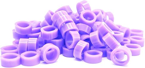 200pcs Dental Color Code Rings, 6mm Silicone Non-Toxic Orthodontic Rings Accessory, Autoclavable Instrument Identification System for Dental Clinics (Blue, L) in Kuwait