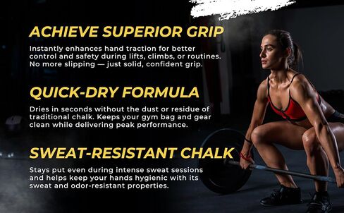 | GRIPPA | Liquid Chalk | Mess Free Gym Chalk for Weightlifting | Gymnastics | Rock Climbing | Dancing | Sweat Resistant | The Ultimate Grip Enhancer | in Saudi Arabia