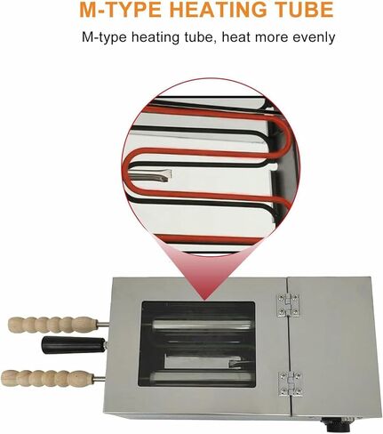 Commercial Chimney Cake Oven Machine, Electric Kürtőskalács Maker with 2 Non-Stick Rollers, Hungarian Chimney Bread Baker for Home & Business Use in Saudi Arabia