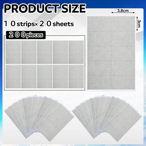 Pangda 200 Pcs Copper Fabric Strips with Conductive Adhesive 1.18 Inch x 1.5 Inch for Electrical Connection Grounding EMI Shielding Wire Harness Display Repair Cable Interference Blocking in Kuwait