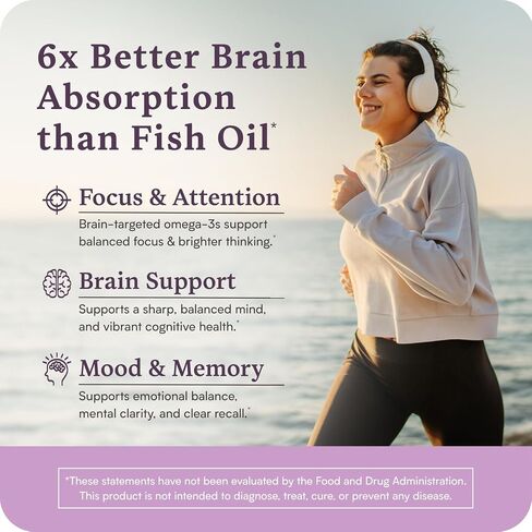 Accentrate Omega with LYSOVETA LPC | EPA & DHA Supplements for Brain Health | Focus, Memory, & Mood | 6X Better Absorption Than Fish Oil | Omega-3 Fatty Acid Supplements | 30 Softgels (1 Month) in Saudi Arabia