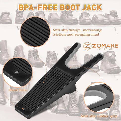 Zomake Boot Jack 2PCs ، مزيل التمهيد لأحذية رعاة البقر ، قبضة غير قابلة للانزلاق ، سنانير التمهيد الحذاء للرجال للرجال ، النساء ، العمل بذرن بوتس ، in Saudi Arabia