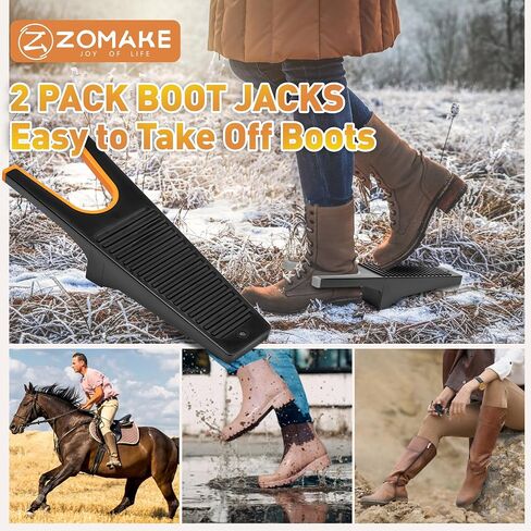 Zomake Boot Jack 2PCs ، مزيل التمهيد لأحذية رعاة البقر ، قبضة غير قابلة للانزلاق ، سنانير التمهيد الحذاء للرجال للرجال ، النساء ، العمل بذرن بوتس ، in Saudi Arabia