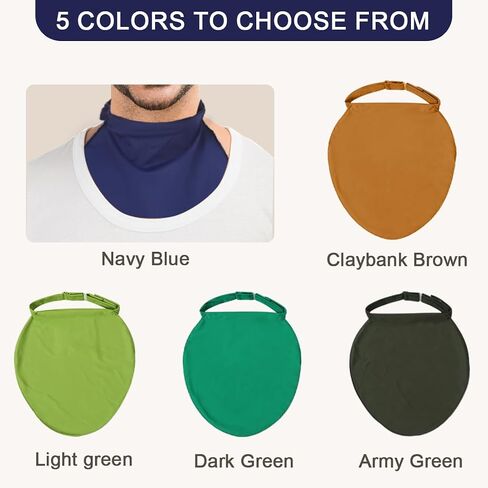 Tracheostomy Neck Stoma Cover,Breathable Laryngectomy Cover for Tracheostomy Care,Tracheostomy Supplies-Adjustable Neck Trachea Protector (Navy Blue, 2pcs) in Kuwait