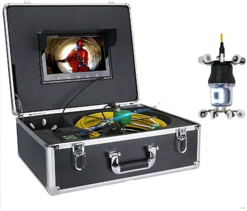 Pipeline Endoscope, Industrial Endoscope Inspection Camera, 7-inch 50-Meter Line HD Camera for Wall Car Engine Inspection (with Video Recording) in Saudi Arabia