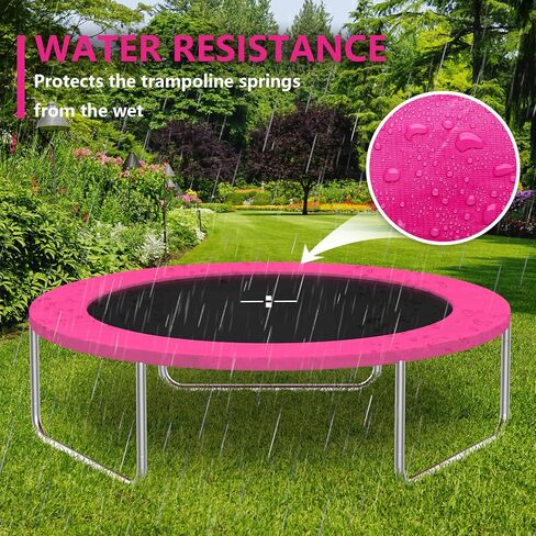 SKOK Trampoline Pad 12FT 14FT 15FT Trampoline Replacement Safety Pad Mat, No Holes for Pole, Waterproof Trampoline Accessories Spring Cover in Saudi Arabia