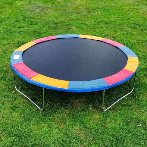 طقم استبدال وسادة Trampoline Aw Trampoline مع 72 V-Hooks يناسب 14 قدمًا من الإطار الترامبولين متعدد الألوان/الأزرق/الأخضر in Saudi Arabia