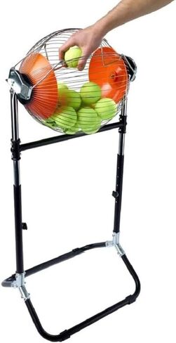 Hopper and Ball Collector All-in-One with 5 Adjustable Heights, Holds up to 60 Tennis Balls or 30 Pickleballs in Kuwait