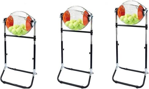 Hopper and Ball Collector All-in-One with 5 Adjustable Heights, Holds up to 60 Tennis Balls or 30 Pickleballs in Kuwait