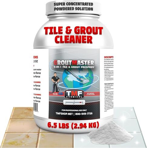 GroutMaster Tile & Grout Cleaner – Fast-Dissolving Powdered Solution for Deep Cleaning Concrete Stains, Grease, & Tough Stains, Ideal for Residential & Commercial Use, 6.5 lbs in Saudi Arabia