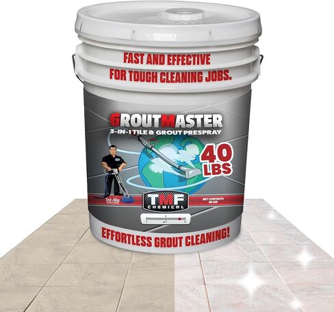 منظف Groutmaster Tile & Grout-محلول مسحوق سريع الطبع لبقع الخرسانة العميقة ، الشحوم ، والبقع الصعبة ، مثالية للاستخدام السكني والتجاري ، 6.5 رطل in Kuwait