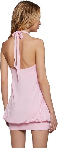 دمى تقتل Y2K Bubble Mini Dress by Generation Kiss - فستان رقبة الرسن العصبي مع تمثال نصفي روتش وتنحنح الفقاعة in Saudi Arabia