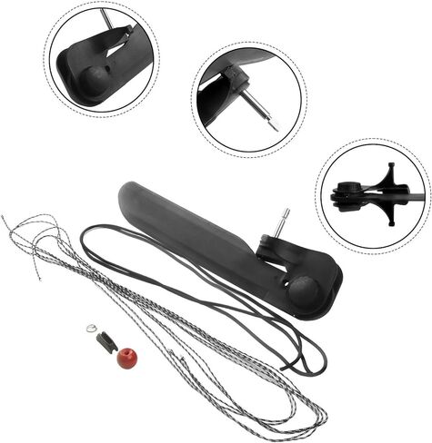 Tail Rudder Control System with Foot Steering Kit, Nylon Rope Mounting Set for Stern Direction Control, 20.1 Inch Length Canoe Steering Device with Installation Hardware in Kuwait