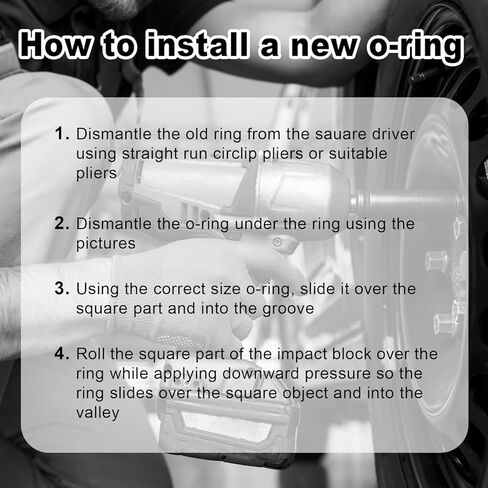 12 مجموعات 3/8 "التأثير الاحتفاظ بحلقات احتكاك مقطع مؤثر مع حلقة O ، بما في ذلك أداة تثبيت حلقة التجنيب المتوافقة مع وجع التأثير الكهربائي والهواء المضغوط in Kuwait