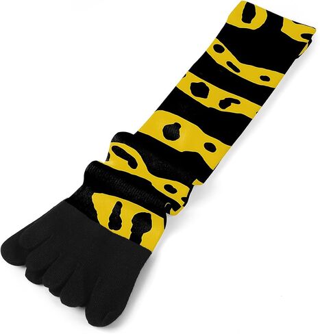 Funny Novelty Five Toe Socks للرجال والنساء - جوارب طاقم طباعة الدولار للهدايا ، والأعياد والأناقة الفريدة ، وحجم M/L in Kuwait