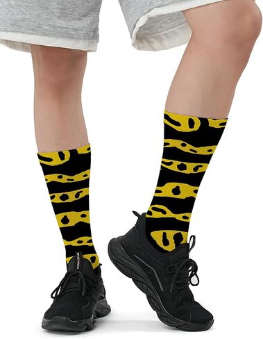 Funny Novelty Five Toe Socks للرجال والنساء - جوارب طاقم طباعة الدولار للهدايا ، والأعياد والأناقة الفريدة ، وحجم M/L in Kuwait