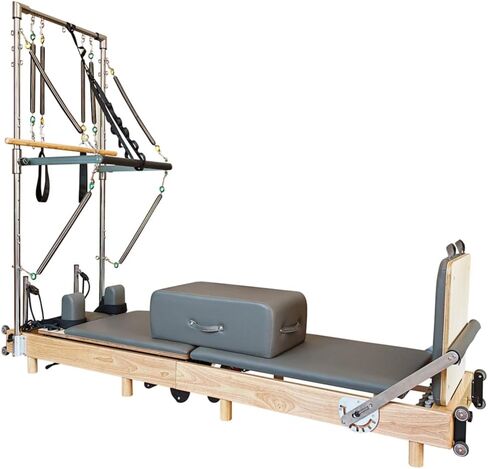 Pilates Reformer Machine, Wood Foldable Pilates Machine Equipment for Home Workout in Kuwait