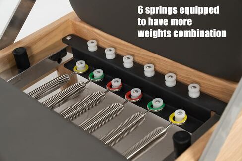 Pilates Reformer Machine, Wood Foldable Pilates Machine Equipment for Home Workout in Kuwait