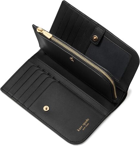 kate spade new york Devin Saffiano Leather Medium Bifold Wallet, Pistachio Ice in Saudi Arabia