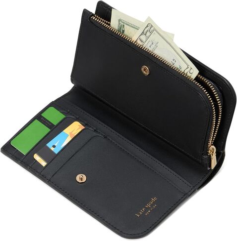 kate spade new york Devin Saffiano Leather Medium Bifold Wallet, Pistachio Ice in Saudi Arabia