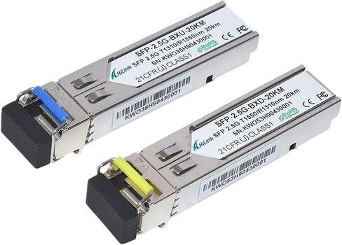 2.5G Optical BIDI 20KM TX1310RX1550 Pluggable LC DOM (Color : 1 Pair) in Kuwait