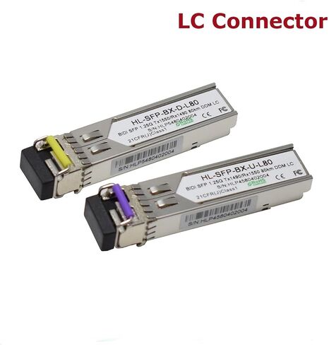 2.5G Optical BIDI 20KM TX1310RX1550 Pluggable LC DOM (Color : 1 Pair) in Kuwait