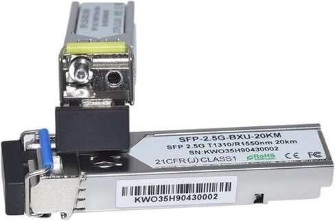 2.5G Optical BIDI 20KM TX1310RX1550 Pluggable LC DOM (Color : 1 Pair) in Kuwait