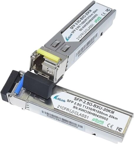 2.5G Optical BIDI 20KM TX1310RX1550 Pluggable LC DOM (Color : 1 Pair) in Kuwait
