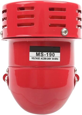 12V DC 24V DC 220V AC 110V AC RED MINI MINE SERER Seren Industrial Sound Sound Guard ضد السرقة MS-190 (AC 110V) in Saudi Arabia