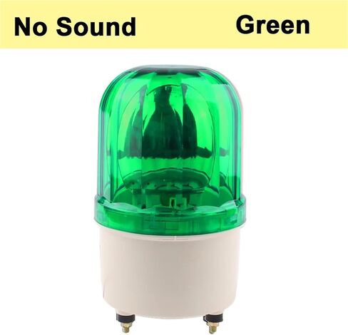 Rotating Beacon Warning Buzzer LTE-1101J/NO Sound Strobe Alarm Lamp DC12V24V AC220V Yellow Blue Red Green Signal Indicator Light(Red with Sound,AC110V) in Saudi Arabia