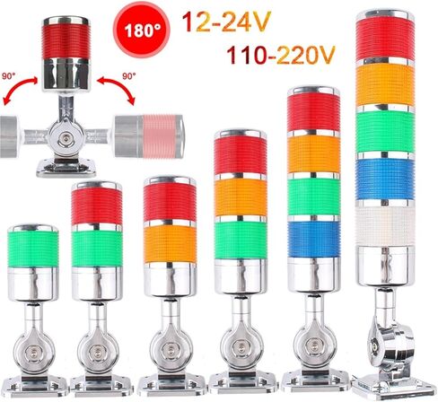 DC12V 24V AC110V 220V تراكب مكدس Multilayer الصناعي LED LED ضوء تحذير ضوء لبرج إنذار الآلات LTA (3 طبقة) in Kuwait