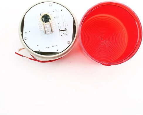 LED-1101J فلاش تحذير من طوارئ طوارئ مع طوارئ الجرس الأحمر الأزرق الأخضر مؤشر مصباح DC12V 24V AC220V 110V (أصفر ، AC 110V) in Kuwait